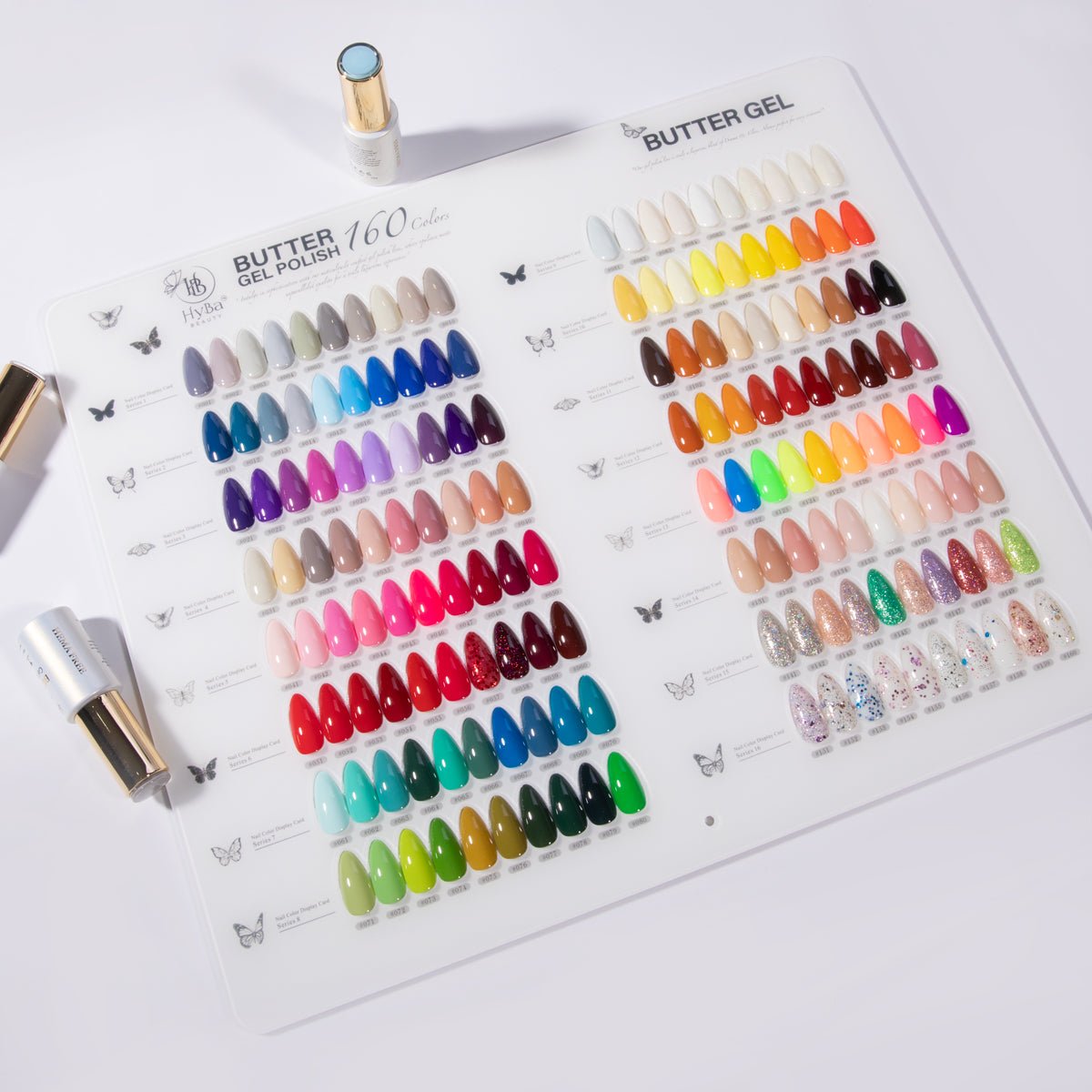 BUTTER GEL Master Color Chart - Displays 160 Colors - HYBA BEAUTY
